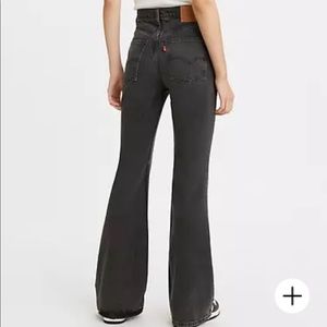 Levi’s 70s High Flare Black Denim Pants